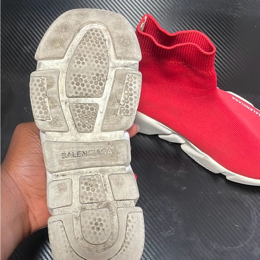 Balenciaga Vibrant Red Speedster Sock shoe - Picture 2 of 5